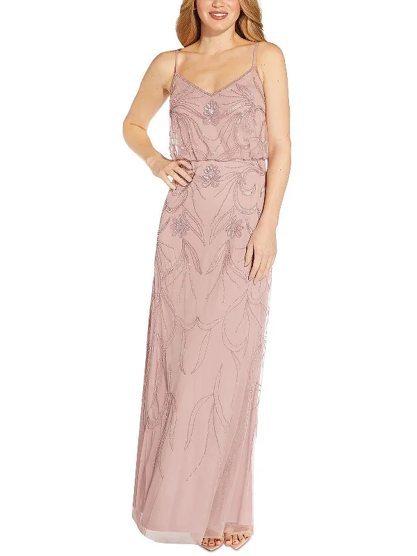Find the Best Deals Here!Plus Womens Blouson Maxi Evening Dress