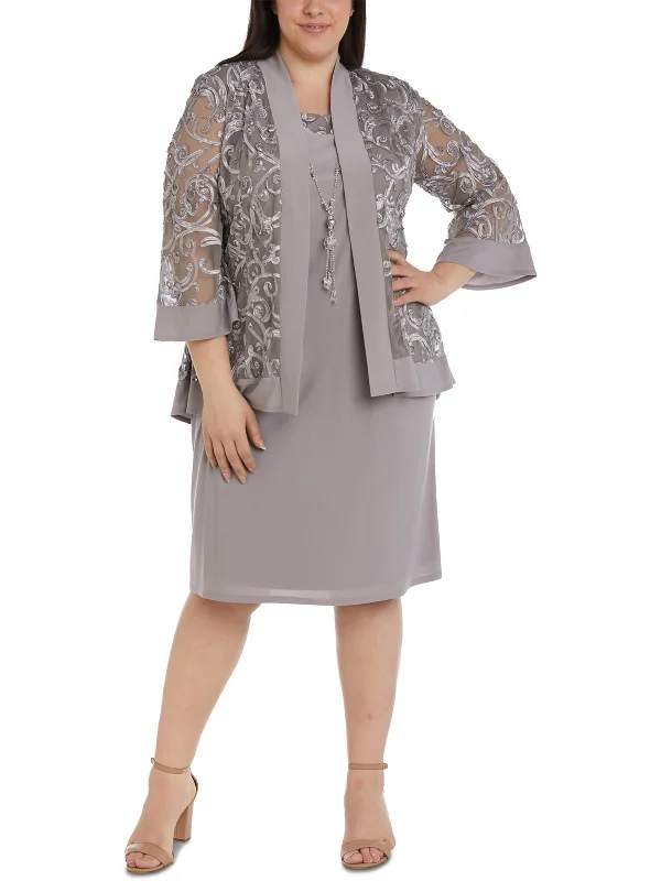 Your Wallet Will Thank You!Plus Womens Soutache Formal Dress Suit