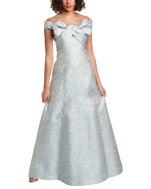 Shop Early, Save Big!Teri Jon by Rickie Freeman Off-The-Shoulder Gown