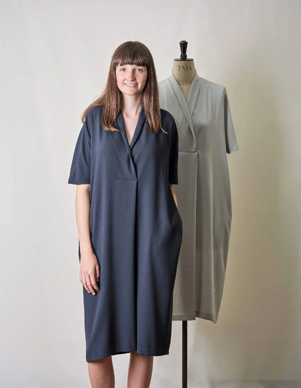 Limited Edition, Limited Price!The Maker's Atelier Shawl Collar Dress