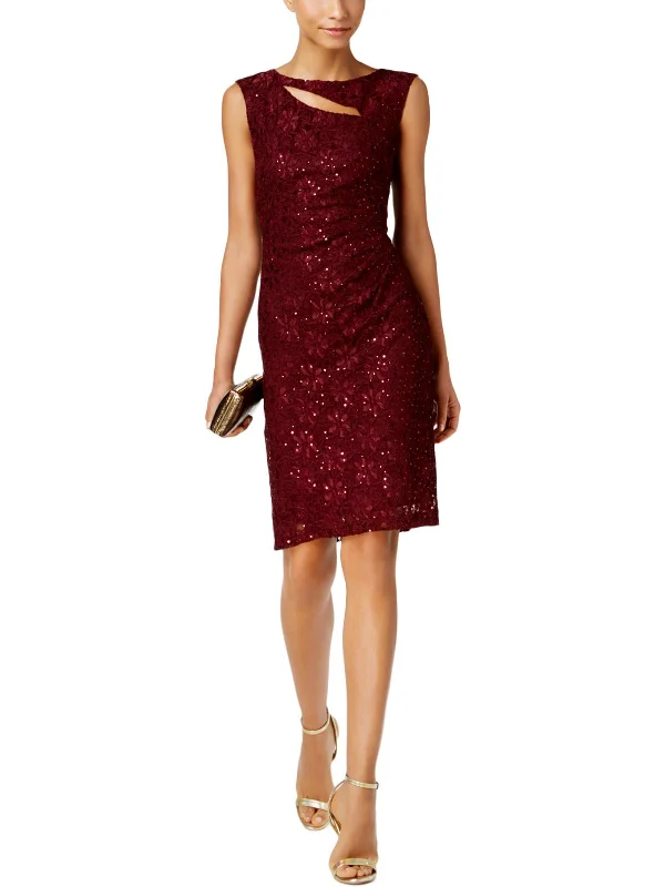 Best Deals Just for You!Womens Cut-Out Sequined Cocktail Dress