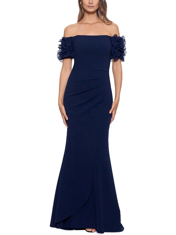 One Click Away from Big Savings!Womens Off-The-Shoulder Long Evening Dress
