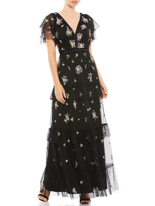 Shop Early, Save Big!Womens Sequined Long Evening Dress