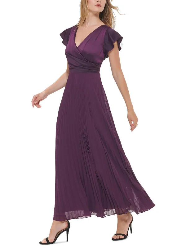 Flash Deals – Act Quickly!Womens Surplice Neckline Long Evening Dress