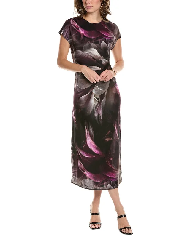 Exclusive Savings This Week!AllSaints Etta Margeaux Silk-Blend Midi Dress