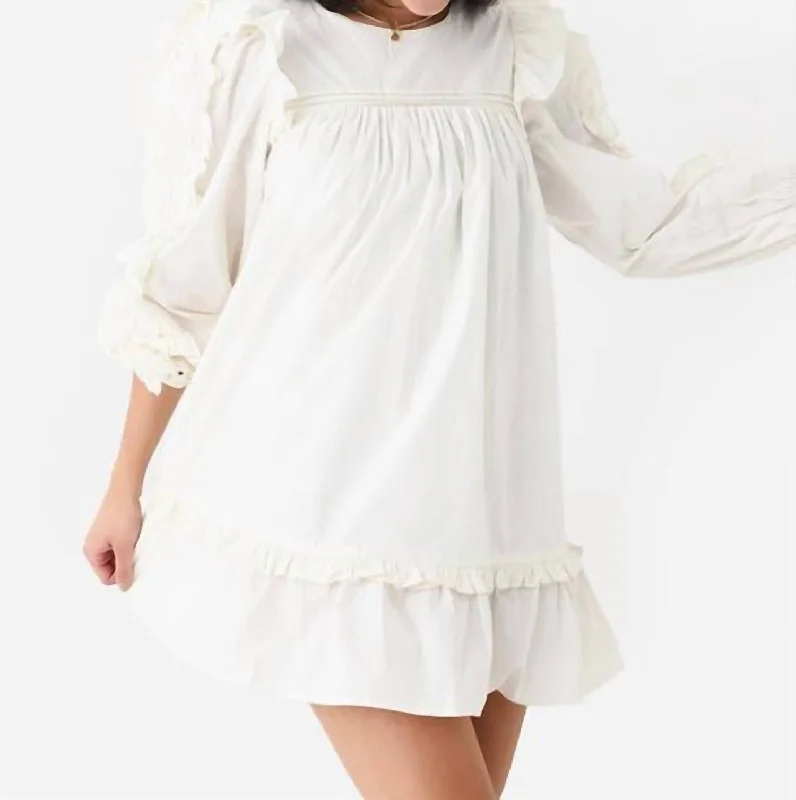 Unmissable Offers Await!Annabelle Mini Dress In Ivory