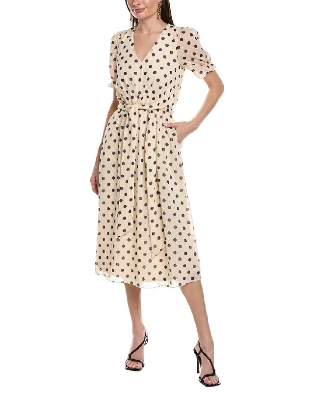 Stock Up and Save!Anne Klein Clip Chiffon Midi Dress