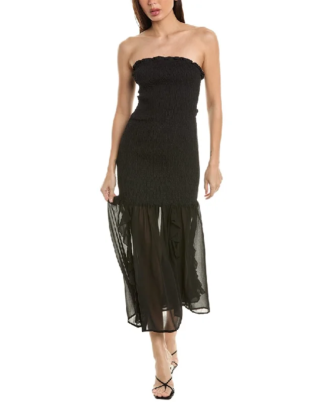 Your Shopping Spree Starts Here!Avantlook Smocked Midi Dress