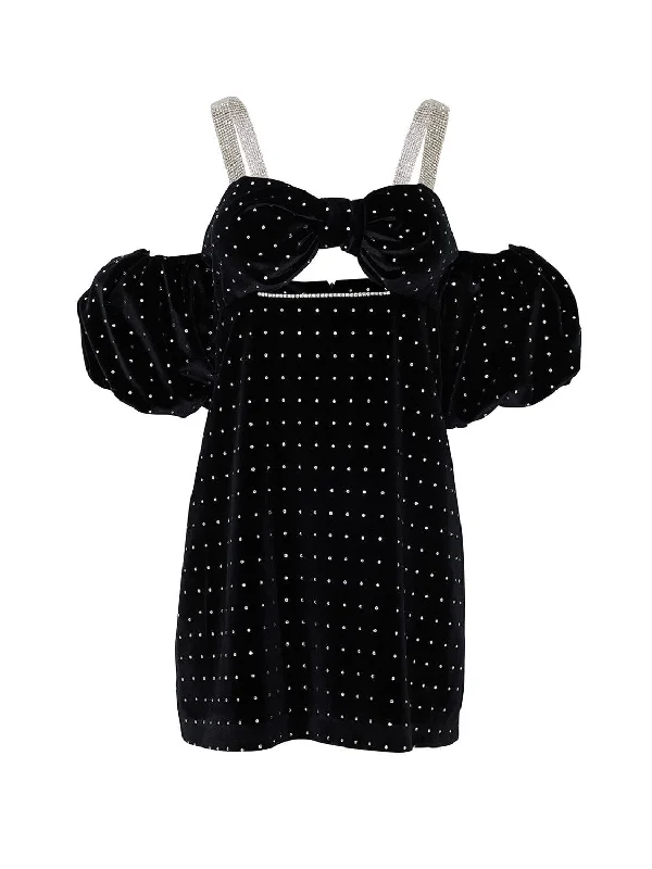 Your Dream Deal is Here!Beaded Velvet Mini Dress
