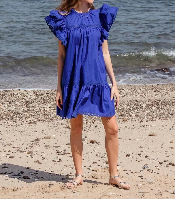 Your Favorite Sale is Back!Calming Down Mini Dress In Cobalt Blue