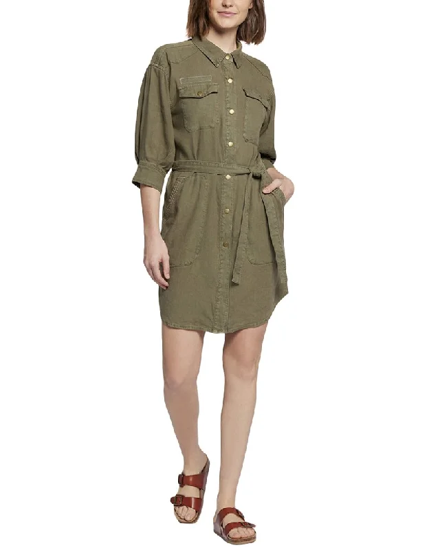Huge Price Cuts Await!Current/Elliott The Destiny Linen-Blend Midi Dress