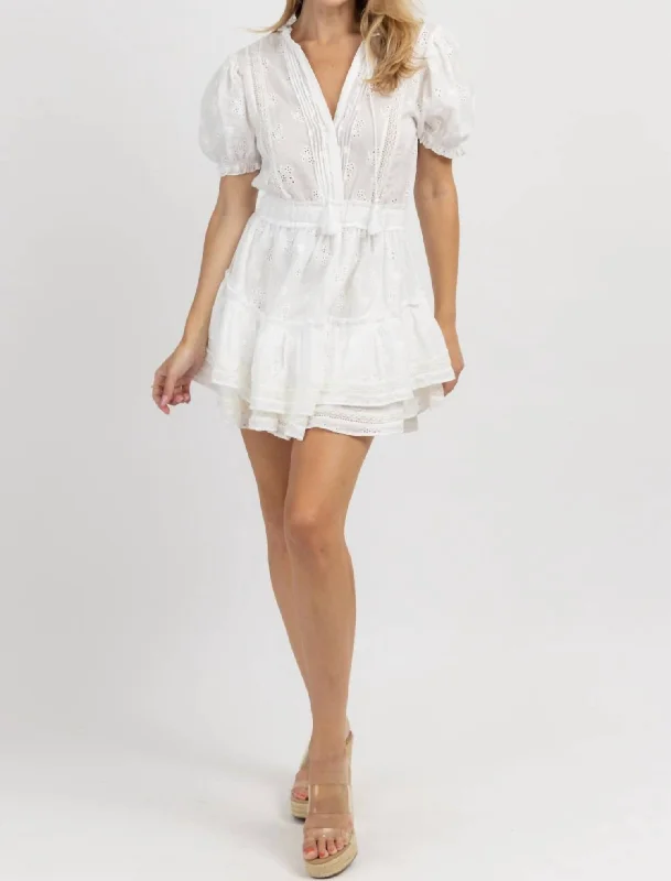 Shop Early, Save Big!For The Frill Mini Dress In Off-White