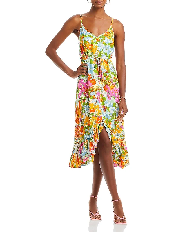 Bigger Savings, Better Shopping!Frida Womens Drawstring Mid-Calf Midi Dress