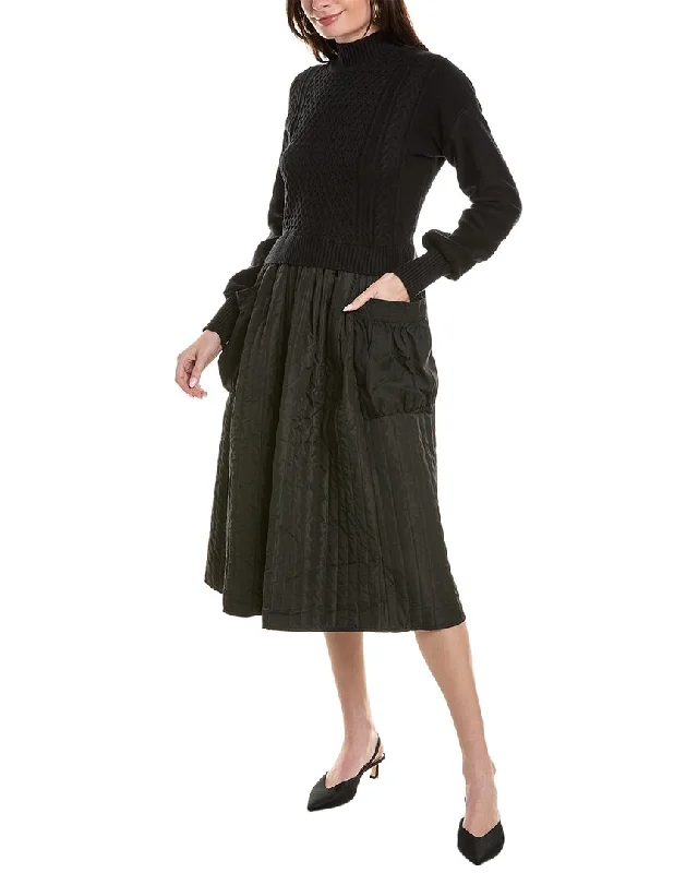 Incredible Savings Inside!Gracia Quilted A-Line Midi Dress