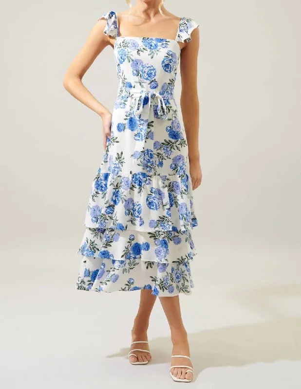 Flash Deals – Act Quickly!Guayana Tiered Midi Dress In Inessa Floral