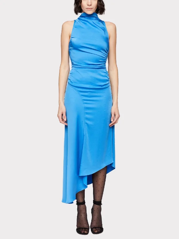 Limited Deals, Unlimited Savings!Iggy Satin Midi Dress In Ibiza