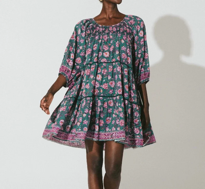 Unbeatable Prices!Jessa Mini Dress In Jade Floral