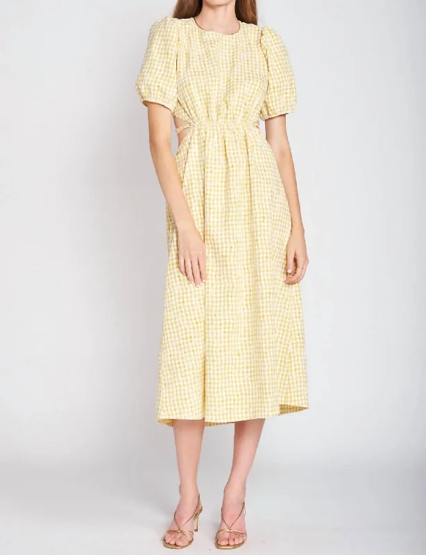 Must-Have Deals Inside!Kanika Midi Dress In Yellow