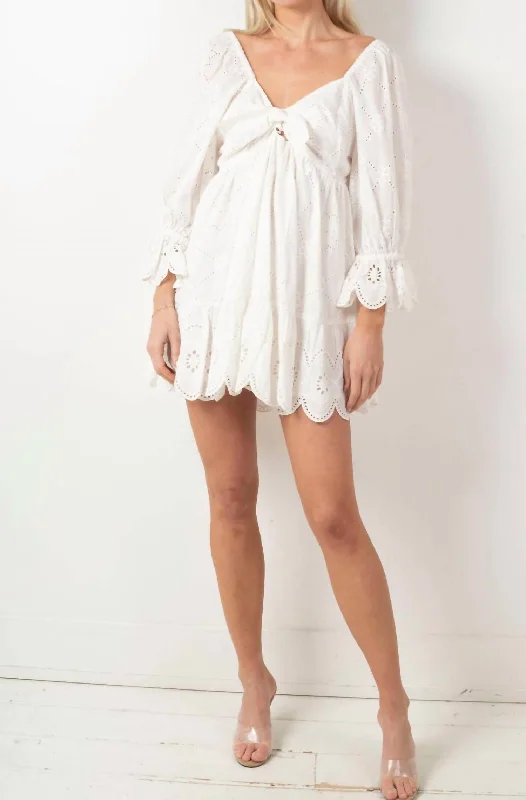 Enjoy Huge Discounts Now!Leona Mini Dress In Ivory