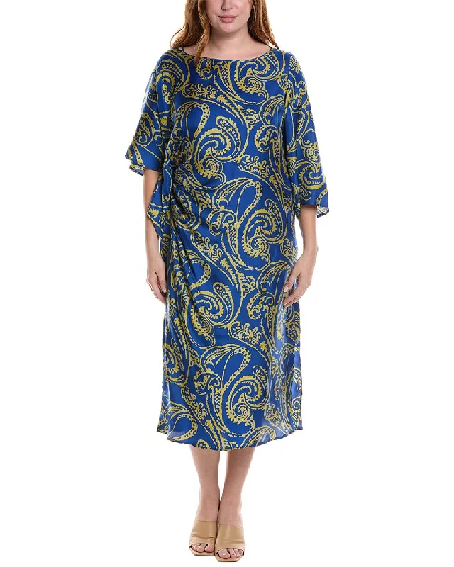 Exclusive Offers You’ll Love!Marina Rinaldi Plus Deciso Silk Midi Dress