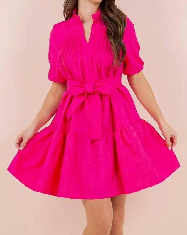 Your Favorite Items on Sale Now!Mini Dress In Fuchsia