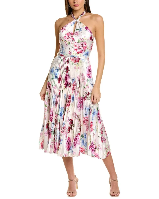 Everything Must Go!ML Monique Lhuillier Satin Midi Dress