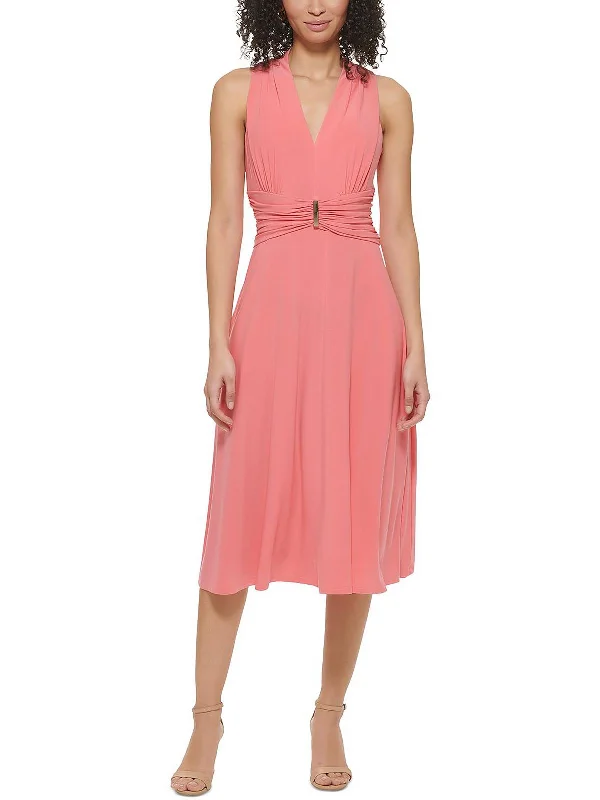 One Day Only – Huge Savings!Petites Womens Office Career Midi Dress