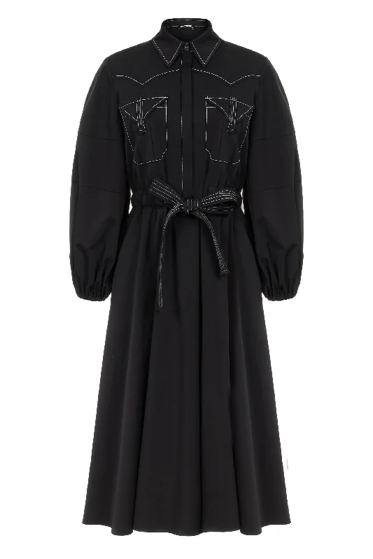 Upgrade for Less!Punto Stitched Midi Dress