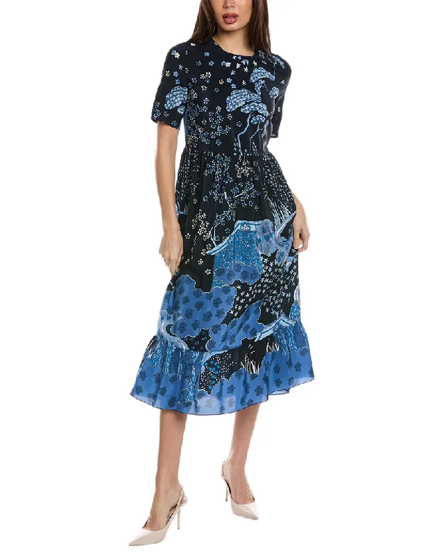 Find Your Perfect Deal Today!RED Valentino Silk Midi Dress