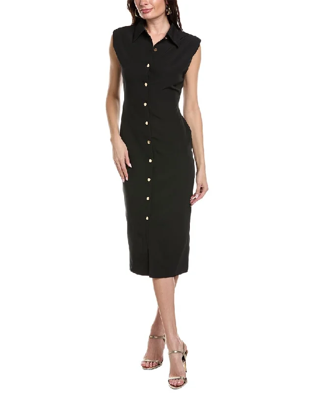 Mega Sale Happening Now!& Rouge Button Front Midi Dress