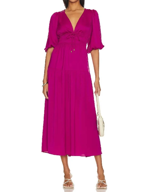 Sale Alert – Get Ready to Shop!Safira Midi Dress In Berry