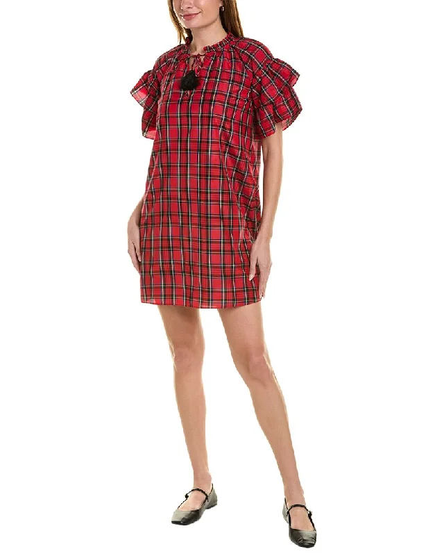 New Discounts Just Dropped!Sail to Sable Ruffle Silk-Blend Mini Dress