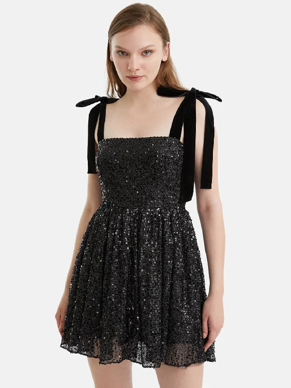 The Best Sale of the Year!Sequined Flowy Mini Dress