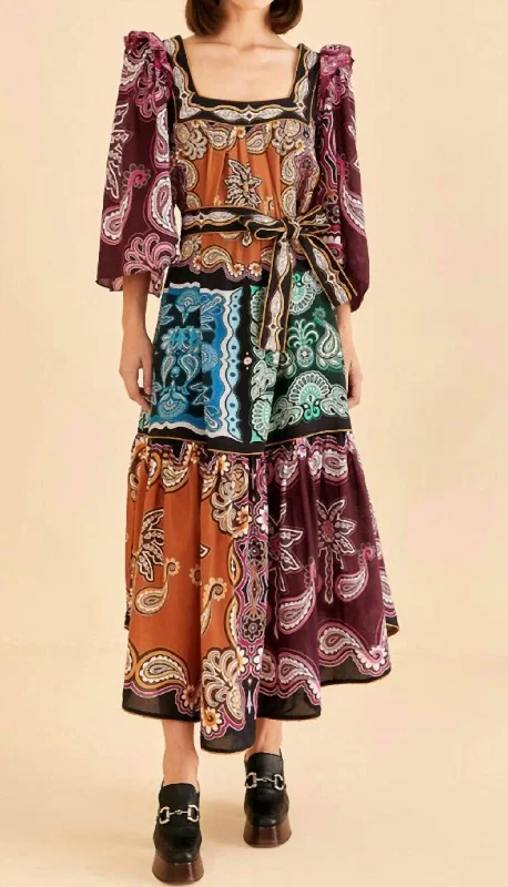 New Discounts Just Dropped!Sweet Mermaids Midi Dress In Multi