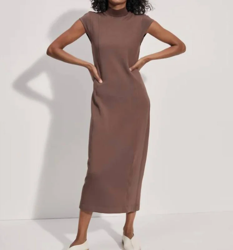 Limited Edition, Limited Price!Taunton Midi Dress In Chestnut