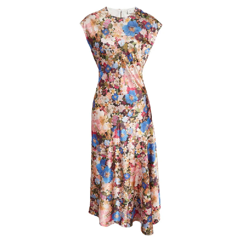 Save More with Every Purchase!Ted Baker Women's Slanno Floral Asymmetric Hem Midi Dress