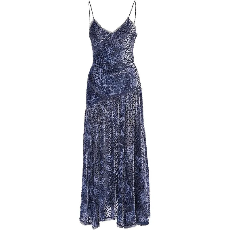 Upgrade for Less!Ulla Johnson Women's Elodie Blue Marine Velvet Midi Dress