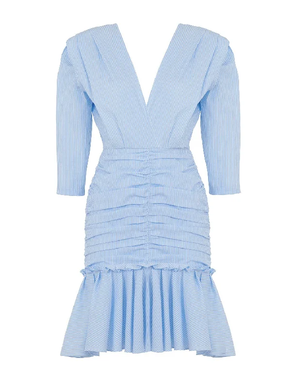 Exclusive Savings This Week!V-neck Ruched Mini Dress