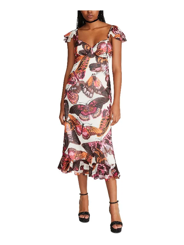 Unlock Huge Savings Now!Womens Butterfly Wedding Midi Dress