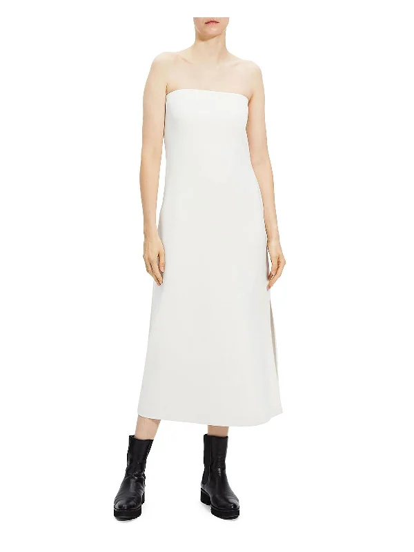 Limited Deals, Unlimited Savings!Womens Crepe Side Slit Midi Dress