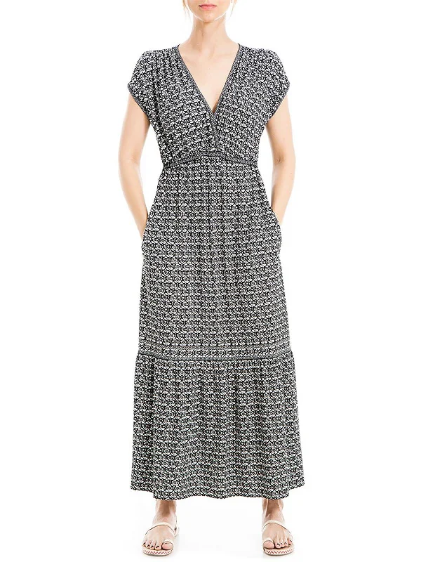 Exclusive Savings This Week!Womens Floral Lattice Midi Dress