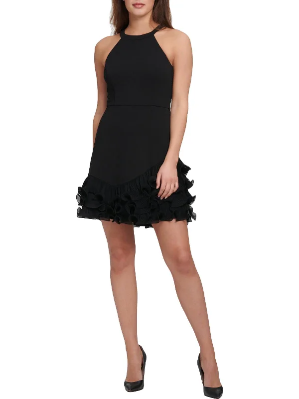 Don't Miss Out!Womens Halter Knee-Length Midi Dress