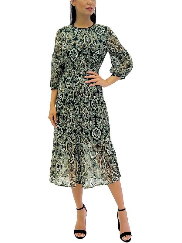 Flash Deals – Act Quickly!Womens Paisley Long Midi Dress