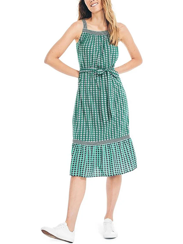 Hot Deals You Can’t Resist!Womens Printed Tiered Midi Dress