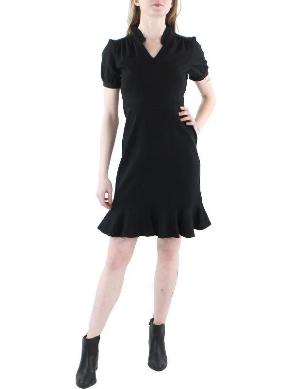 Shop Today, Save Tomorrow!Womens Ruffled Short Mini Dress