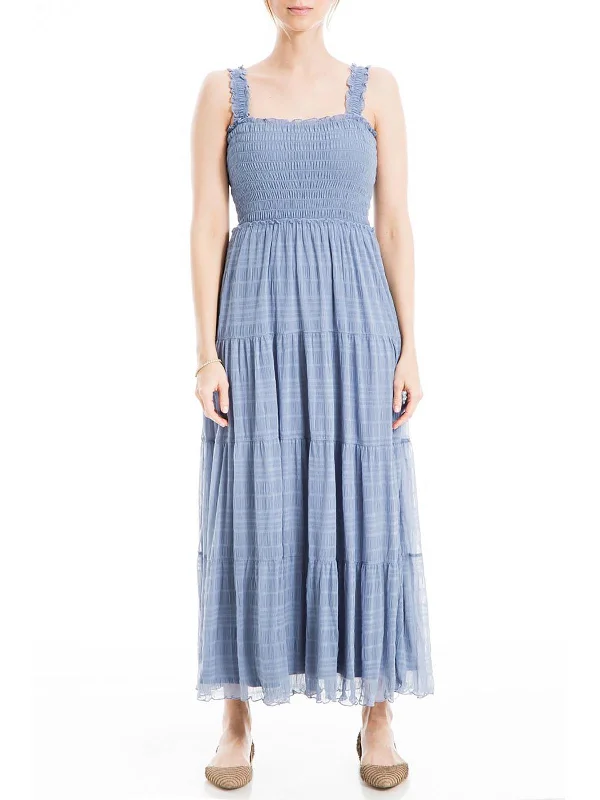 Hurry, Sale Ends Soon!Womens Tiered Smocked Midi Dress