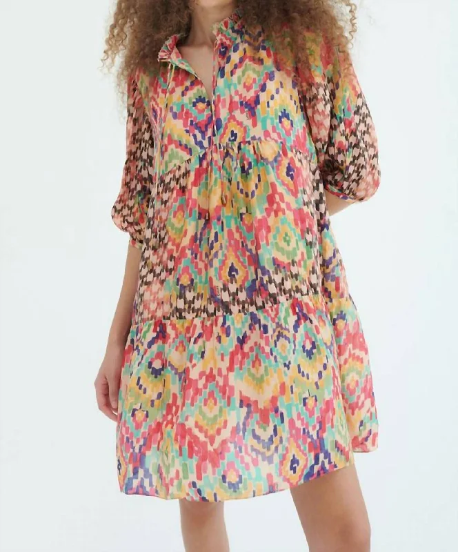 Hottest Discounts of the Year!Yindi Silk Mini Dress In Haral Apricot