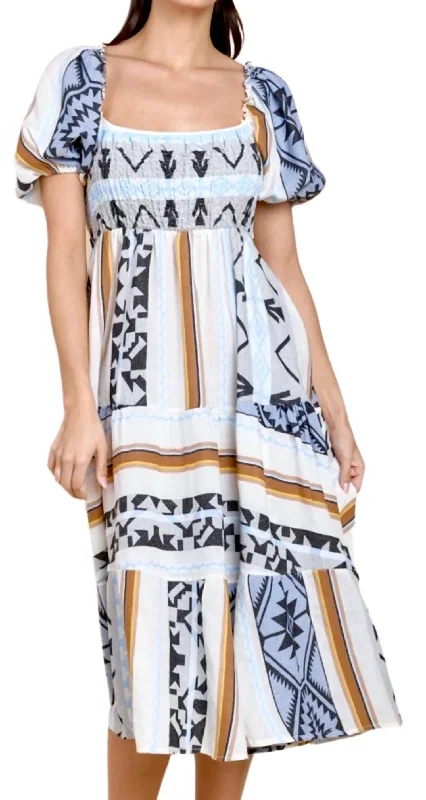 Today Only – Don’t Miss It!Zelma Midi Dress In Nottingham Beige
