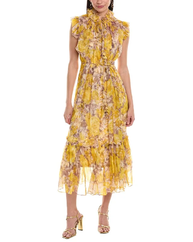 Buy One, Get One Free!Zimmermann High Tide Silk Midi Dress