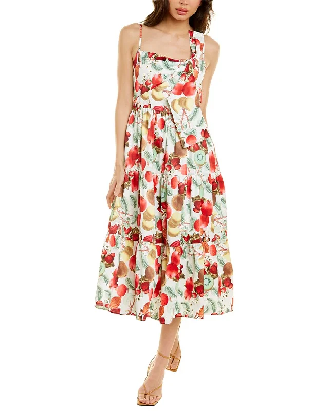 Act Fast – Limited Time Savings!Beulah Fruits Midi Dress
